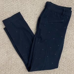 Navy polka dot pant